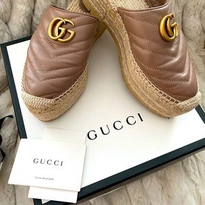 Authentic Gucci Espadrille Mules!
